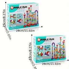 3D Building Blocks Splicing Toy with Rolling Ball Tracks