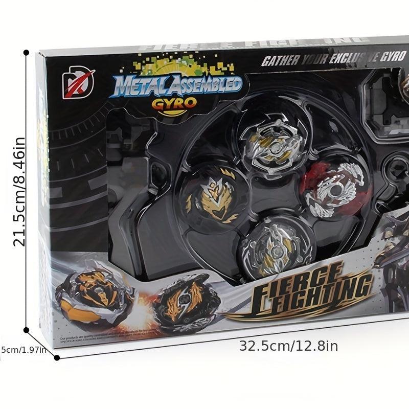 4 in 1 Boys Race Gyroscopes Vs Toys XD168 Series Burst Gyroscopes Set