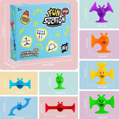 Silicone Sucker Toys 40 Pcs for Baby Bath Toddler Travel STEM Toys