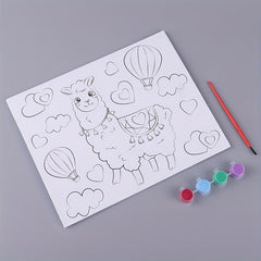 DIY Puzzle Cartoon Animal Digital Painting for Kids