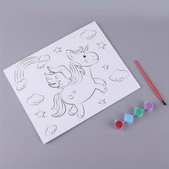 DIY Puzzle Cartoon Animal Digital Painting for Kids
