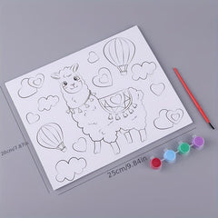 DIY Puzzle Cartoon Animal Digital Painting for Kids