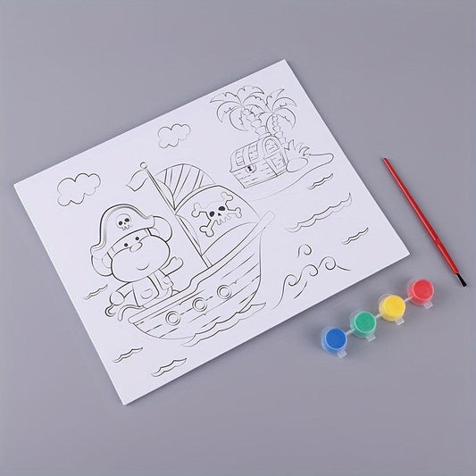 DIY Puzzle Cartoon Animal Digital Painting for Kids