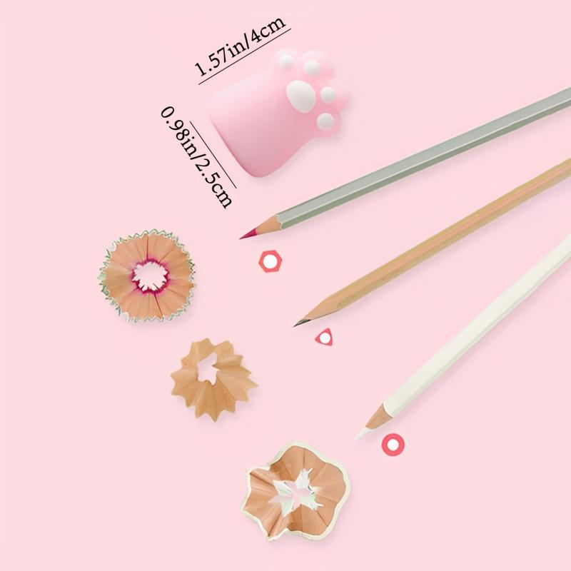 Pink Cat Claw Pencil Sharpener for Students School Artists