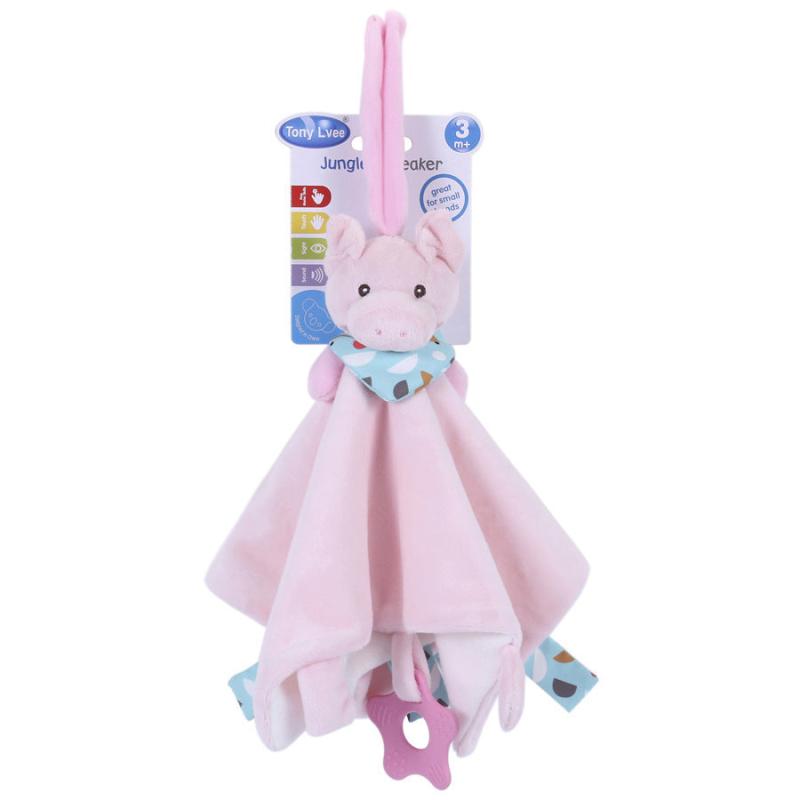 Cute Animal Soothing Towel Baby Stroller Hanging Toy