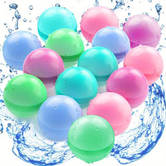 15Pc Silicone Water Ball Toy Water Battle Reusable Water Bomb