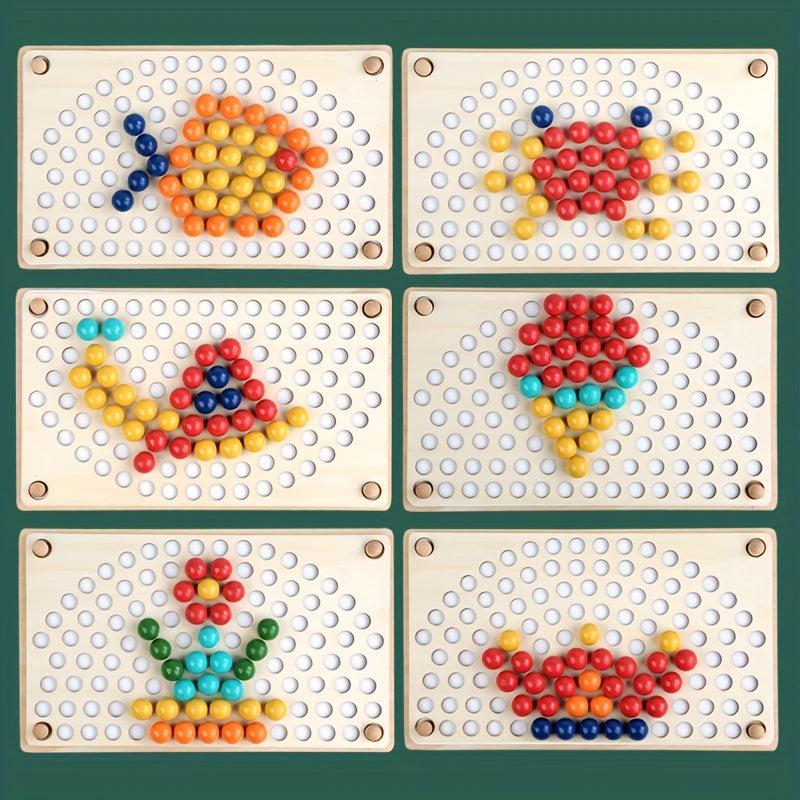 Rainbow Clip Ball Toy Montessori Toy Improves Finger Control Skills