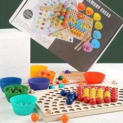 Rainbow Clip Ball Toy Montessori Toy Improves Finger Control Skills