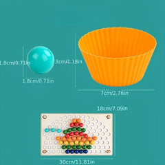 Rainbow Clip Ball Toy Montessori Toy Improves Finger Control Skills