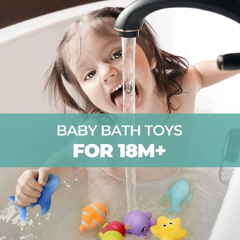 6pcs Mold Free Baby Bath Toys Animals Montessori Toys