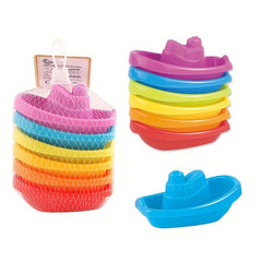 Kids Bathroom Rainbow Boat Jenga Set