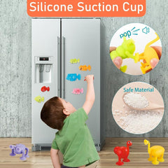 9pc Animal Silicone Building Blocks Baby Suction Cup Toys