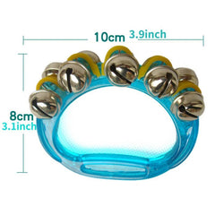 Plastic Transparent String Bell Baby Hand Bell Percussion Instrument