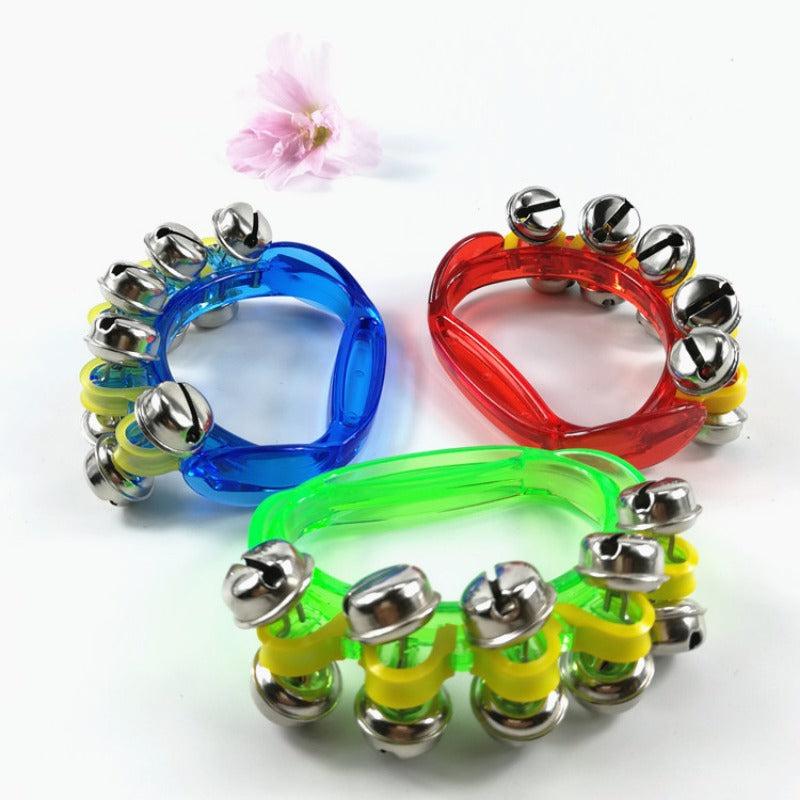Plastic Transparent String Bell Baby Hand Bell Percussion Instrument