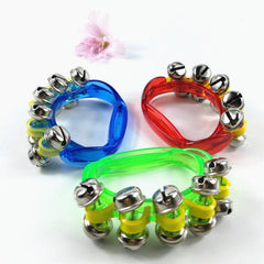 Plastic Transparent String Bell Baby Hand Bell Percussion Instrument