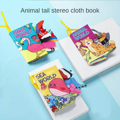 Infant Sensory Cloth Book 3D Tail Stereo Toy