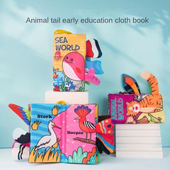 Infant Sensory Cloth Book 3D Tail Stereo Toy