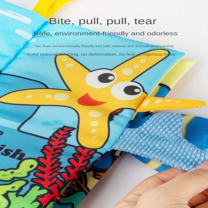 Infant Sensory Cloth Book 3D Tail Stereo Toy