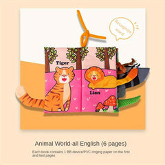 Infant Sensory Cloth Book 3D Tail Stereo Toy