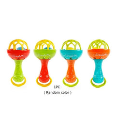 Soft Rubber Teether Rattle Stick