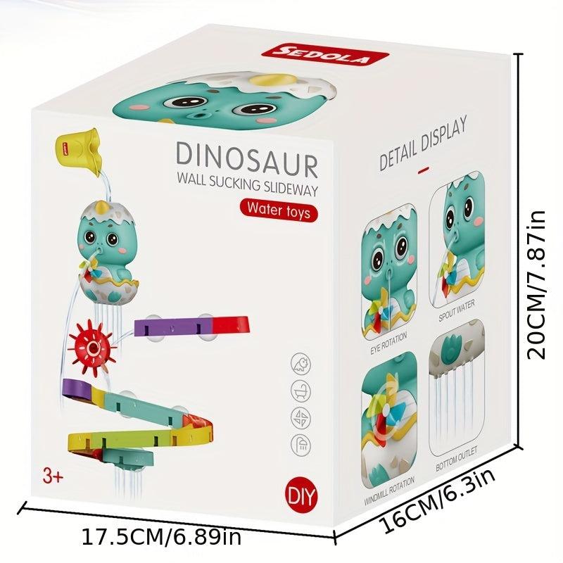 Dinosaur Track Turn Music Baby Bathing Water Toy
