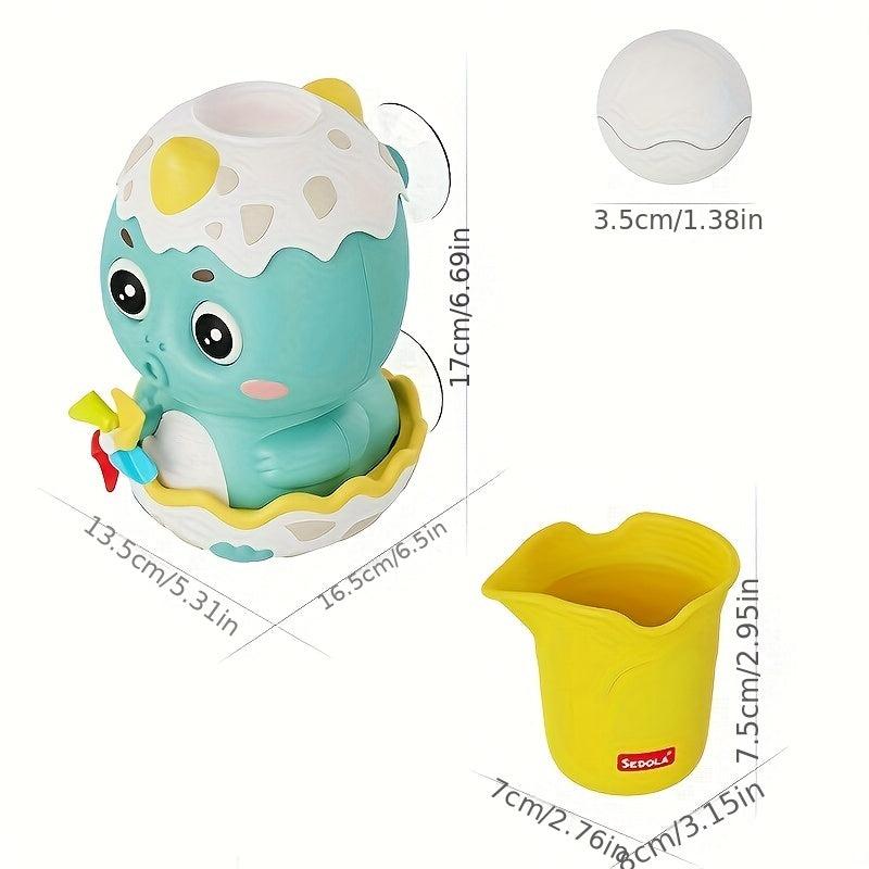 Dinosaur Track Turn Music Baby Bathing Water Toy
