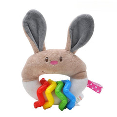 Newborn Baby Plush Teether Rattles Soothing Dolls