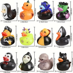 Halloween Rubber Ducks Bath Toys for Kids - Party Favors & Goodie Bag Fillers
