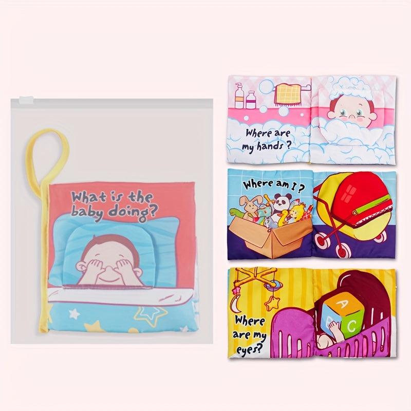 Baby Rattle Book Colorful Early Education Toys