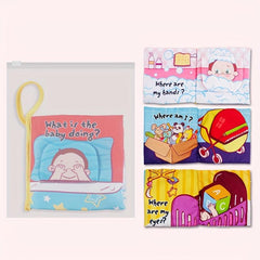Baby Rattle Book Colorful Early Education Toys