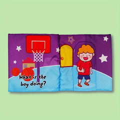 Baby Rattle Book Colorful Early Education Toys