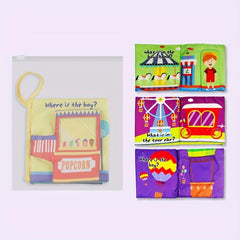 Baby Rattle Book Colorful Early Education Toys