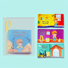 Baby Rattle Book Colorful Early Education Toys