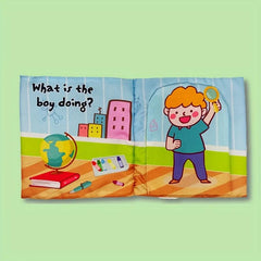 Baby Rattle Book Colorful Early Education Toys