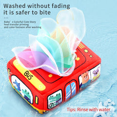 Baby Puzzle Toy Tissue Box for 0-1 Year Olds