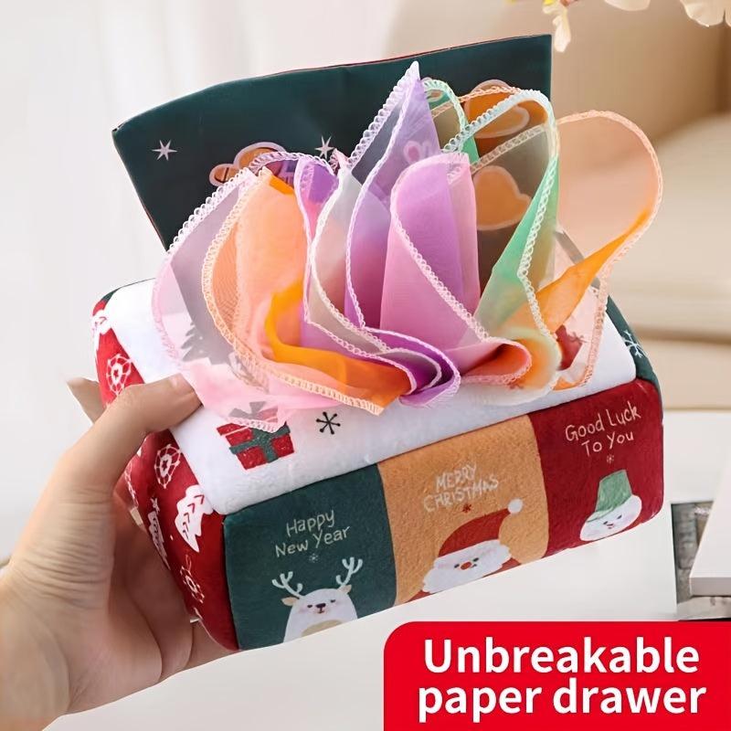 Baby Puzzle Toy Tissue Box for 0-1 Year Olds