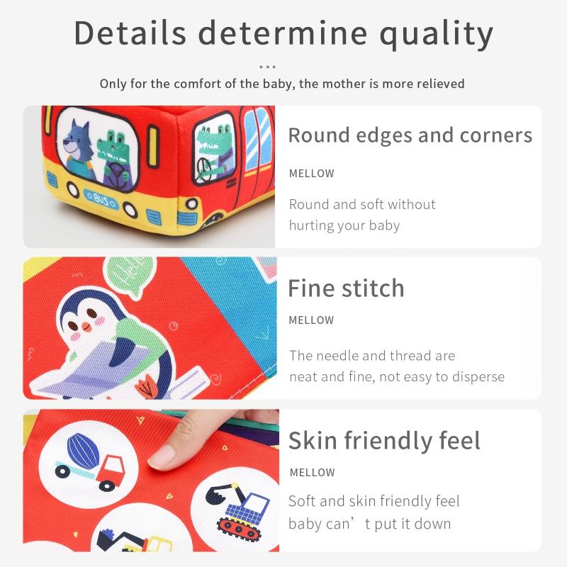 Baby Puzzle Toy Tissue Box for 0-1 Year Olds