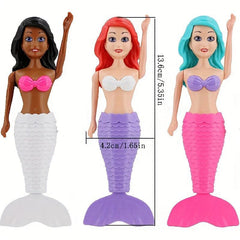 4pcs Mermaid Water Pool Toy Diving Set