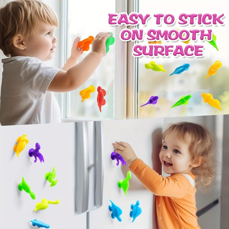 Dinosaur Bath Toys for Kids 20Pcs Silicone Sensory Toys