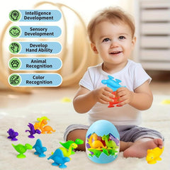 Dinosaur Bath Toys for Kids 20Pcs Silicone Sensory Toys
