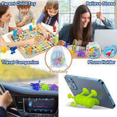 40pcs Suction Cup Animals Dinosaur Eggshell Storage Sensory Toys Kids 3+