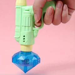 Flash Gyroscope Gun Glow Handgun Gyroscope Small Toy Award Gift