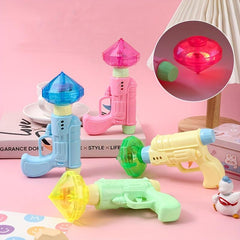 Flash Gyroscope Gun Glow Handgun Gyroscope Small Toy Award Gift