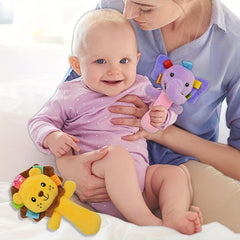 Soft Plush Baby Rattle Sticks Elephant Lion 0-3 Years