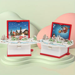 Christmas Holiday 3D Magic Book Surprise Toys Ornaments Infant Toys