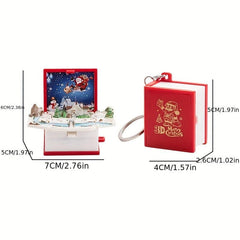 Christmas Holiday 3D Magic Book Surprise Toys Ornaments Infant Toys