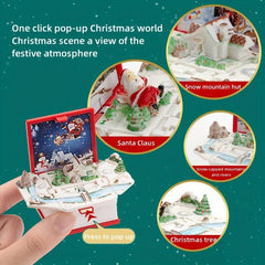 Christmas Holiday 3D Magic Book Surprise Toys Ornaments Infant Toys