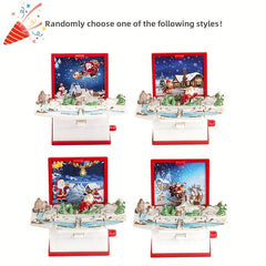 Christmas Holiday 3D Magic Book Surprise Toys Ornaments Infant Toys