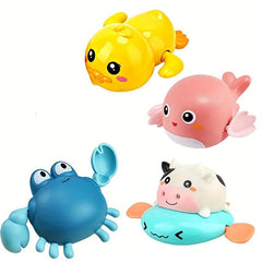 4 Pack Baby Bath Toys, Non-Toxic ABS Material, Fun and Creative Design