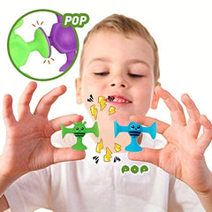 Animal Shape Sensory Suction Cup Toy Set for Kids Bath - 40 Pcs
